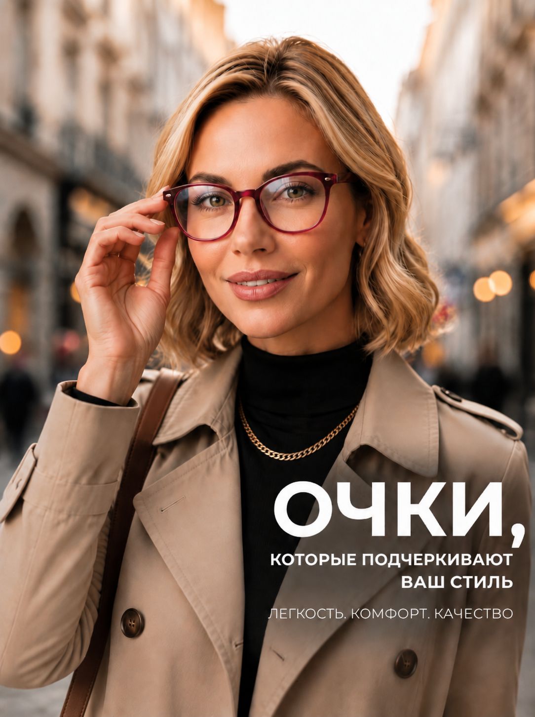 Готовые очки Marcello GA0446 C4 — вайфареры, женские — изображение 4