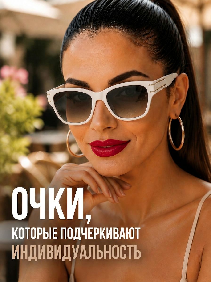 Готовые очки Marcello GT0491 C2 — прямоугольные, женские — изображение 3