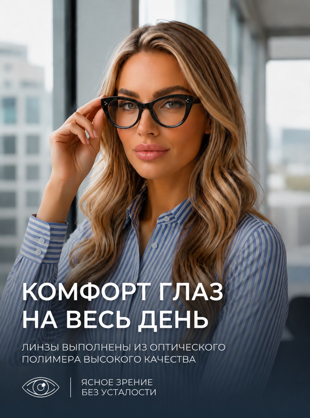 Готовые очки Marcello GA0226 C1 — «кошачий глаз», женские — изображение 6