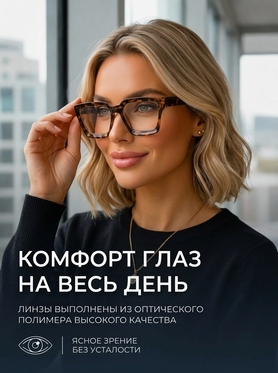 Готовые очки Marcello GA0236 C1 — квадратные, женские — изображение 5