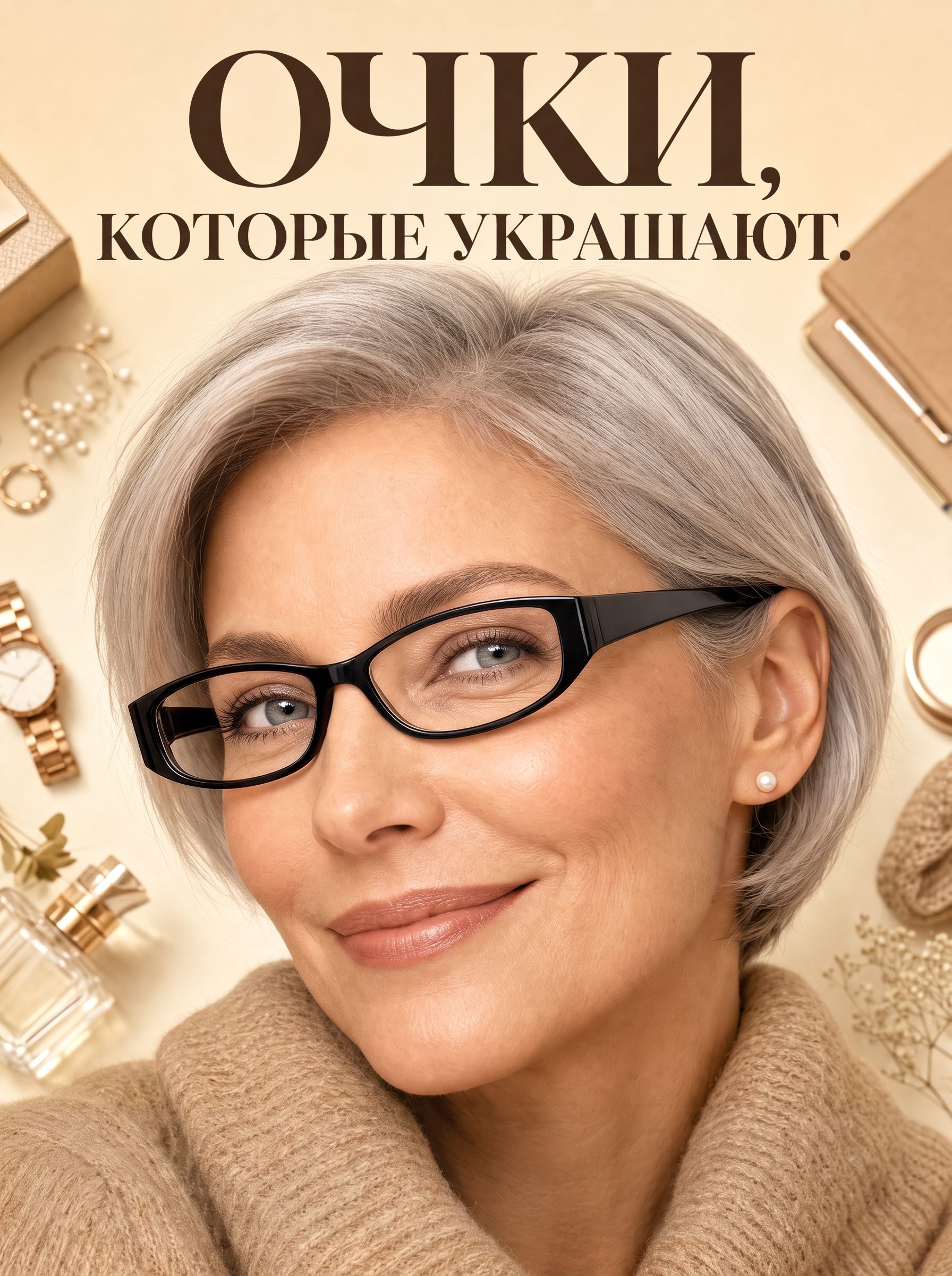 Готовые очки Marcello GA0184 C2 — овальные, женские — изображение 6