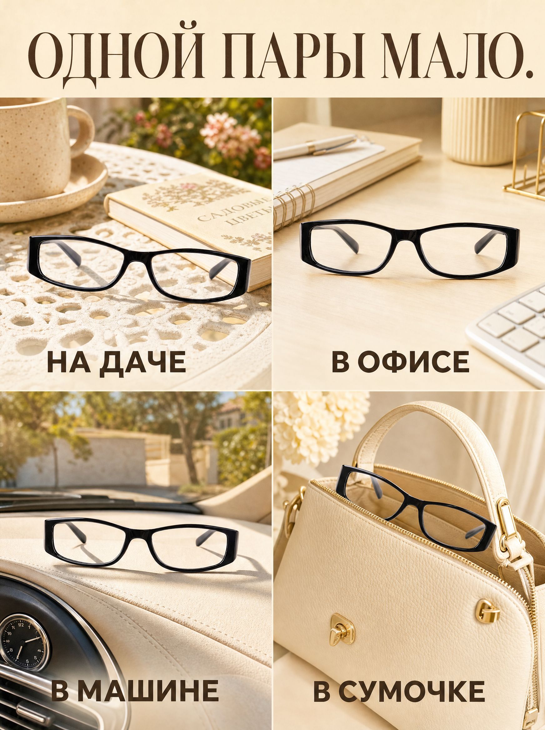 Готовые очки Marcello GA0184 C2 — овальные, женские — изображение 10