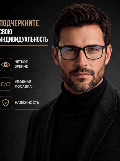 Готовые очки Marcello CD0621 C1 — прямоугольные, унисекс