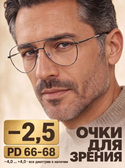 Готовые очки Marcello CD0636 C2 — авиаторы, мужские
