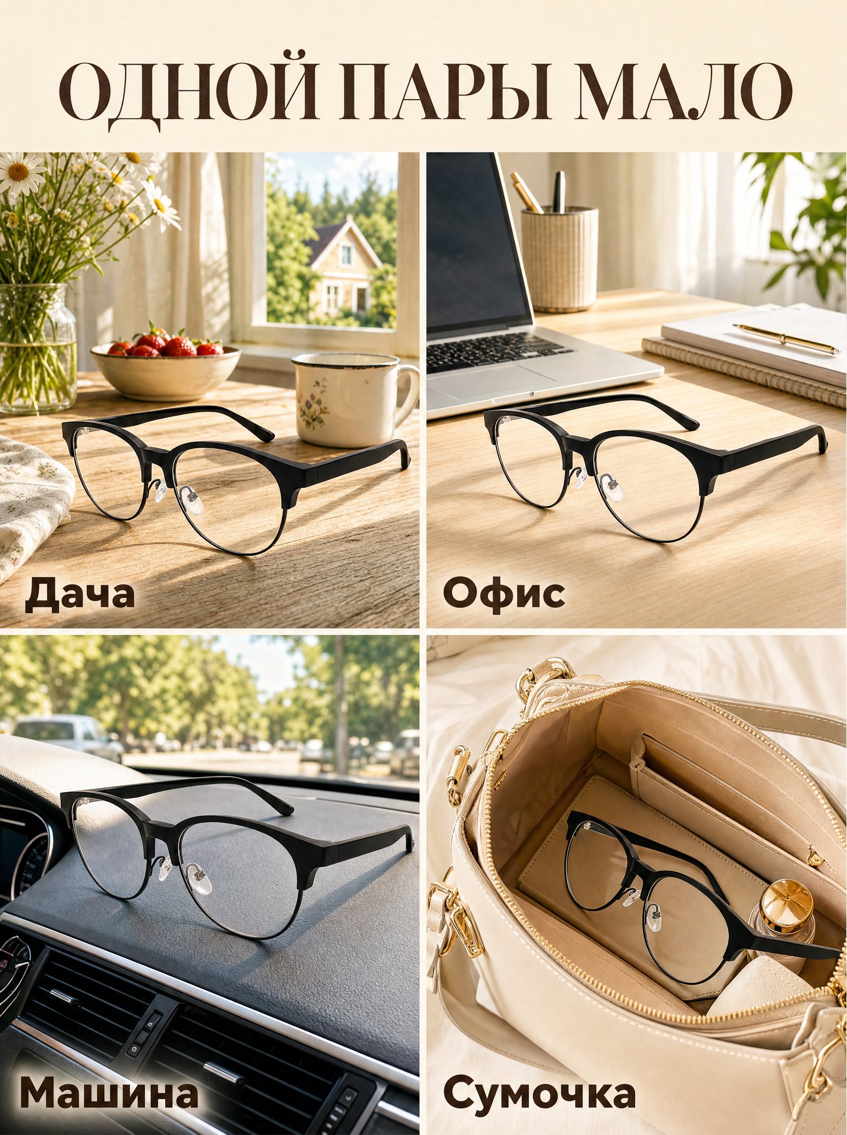 Очки Marcello GA0812 C1 для дачи, офиса, машины и сумочки