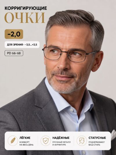 Готовые очки Marcello CD0609 C1 — авиаторы, мужские