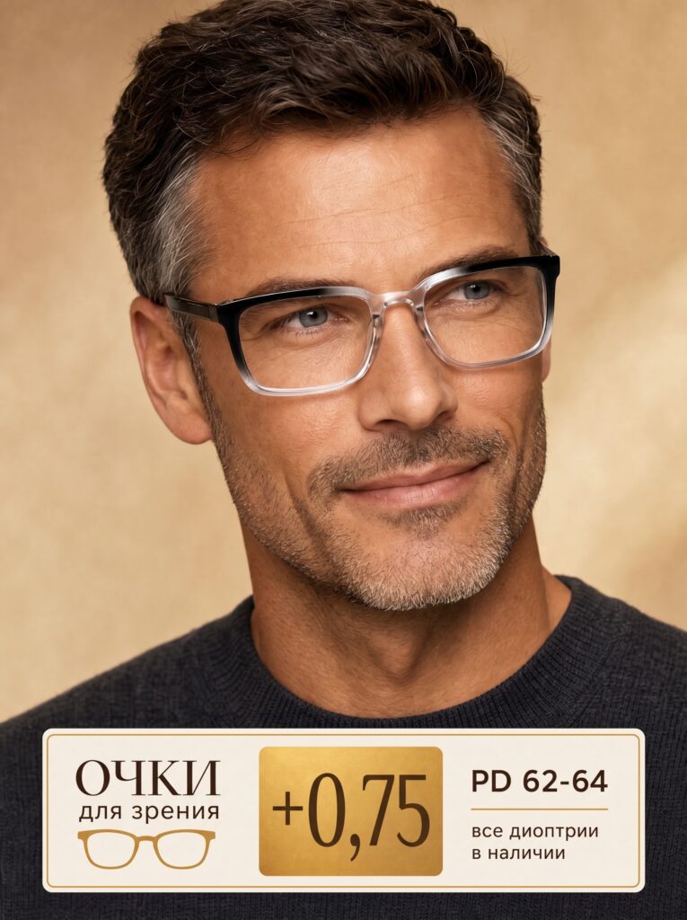 Готовые очки Marcello GA0243 C1 — прямоугольные, унисекс
