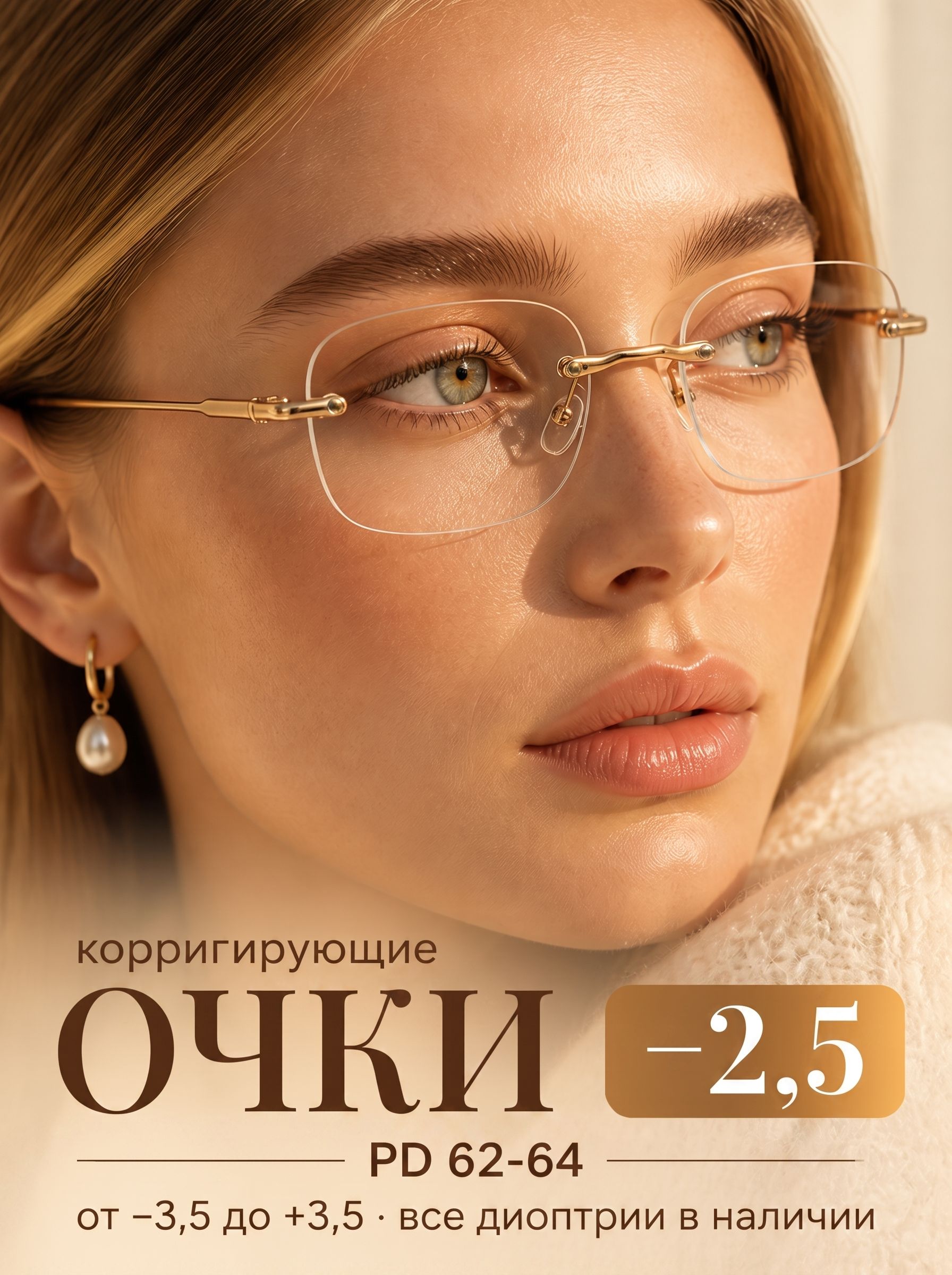 Готовые очки Marcello GA0708 C1 — квадратные, женские