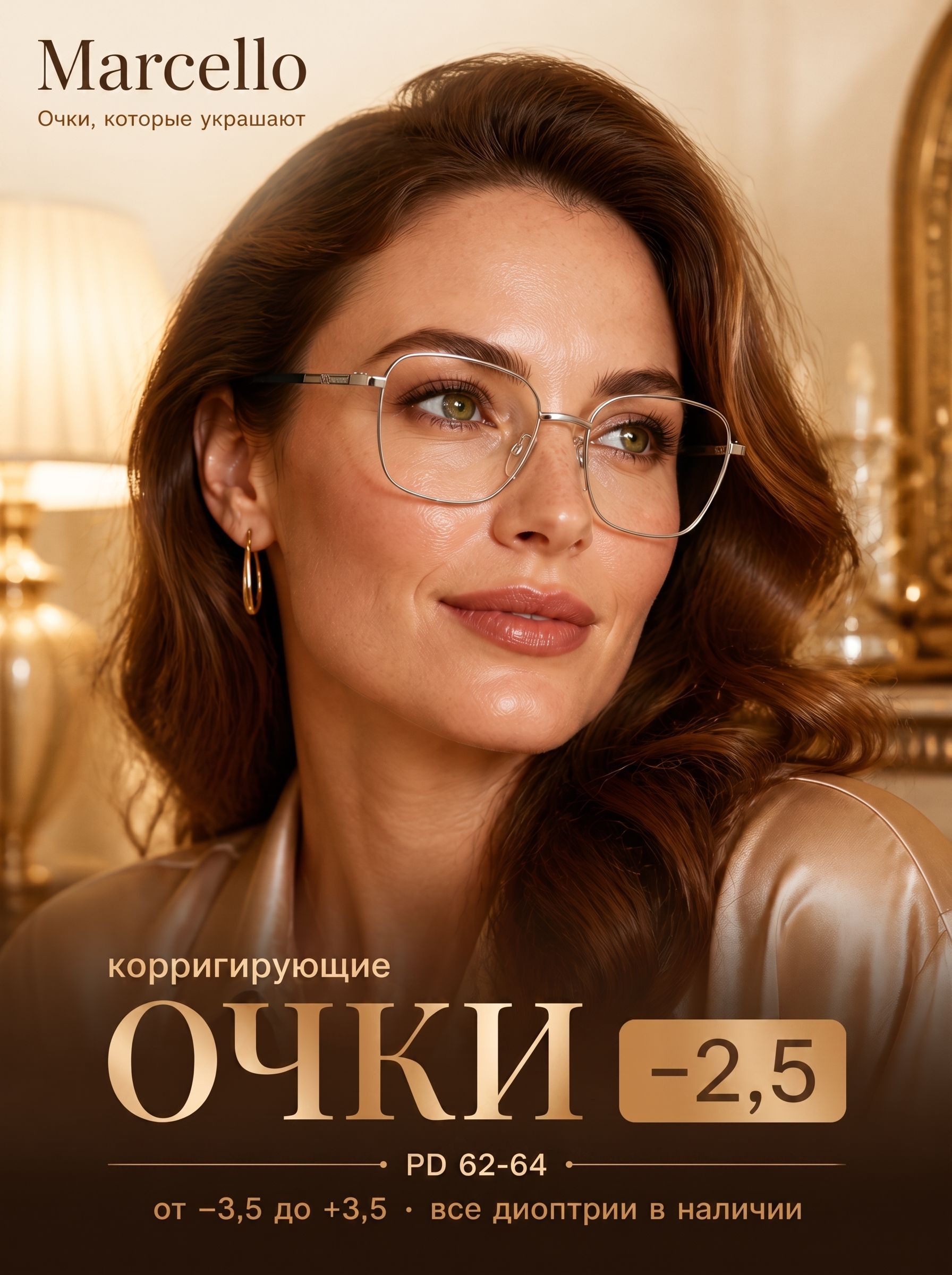 Готовые очки Marcello GA0715 C6, унисекс