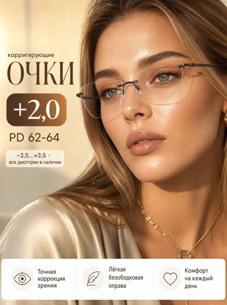 Готовые очки Marcello GA0801 C1 — прямоугольные, женские