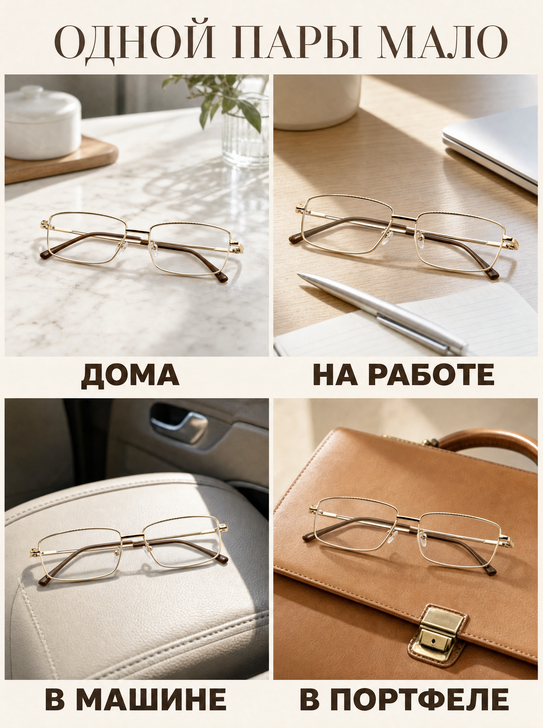 Готовые очки Marcello GA0610 C2 — прямоугольные, мужские — изображение 10
